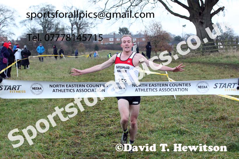 Senior men, 2021 North Eastern Cross Country Championships, Sedgefield. Photo: David T. Hewitson/Sports for All Pics